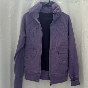 Lululemon purple zip up jacket size 4